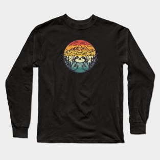 Sloth tourist with backpack Long Sleeve T-Shirt